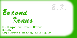 botond kraus business card